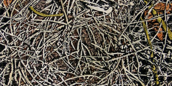Vortice, acrilico e carboncino su carta telata, cm.63,5×82,5, 2016.